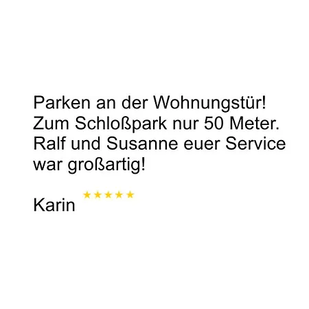 Apartamento Urban - Orangerie - Am Schlosspark- Parken An Der Der Tür- Barrierefrei, 900 Meter Zum Bahnhof - Wallbox